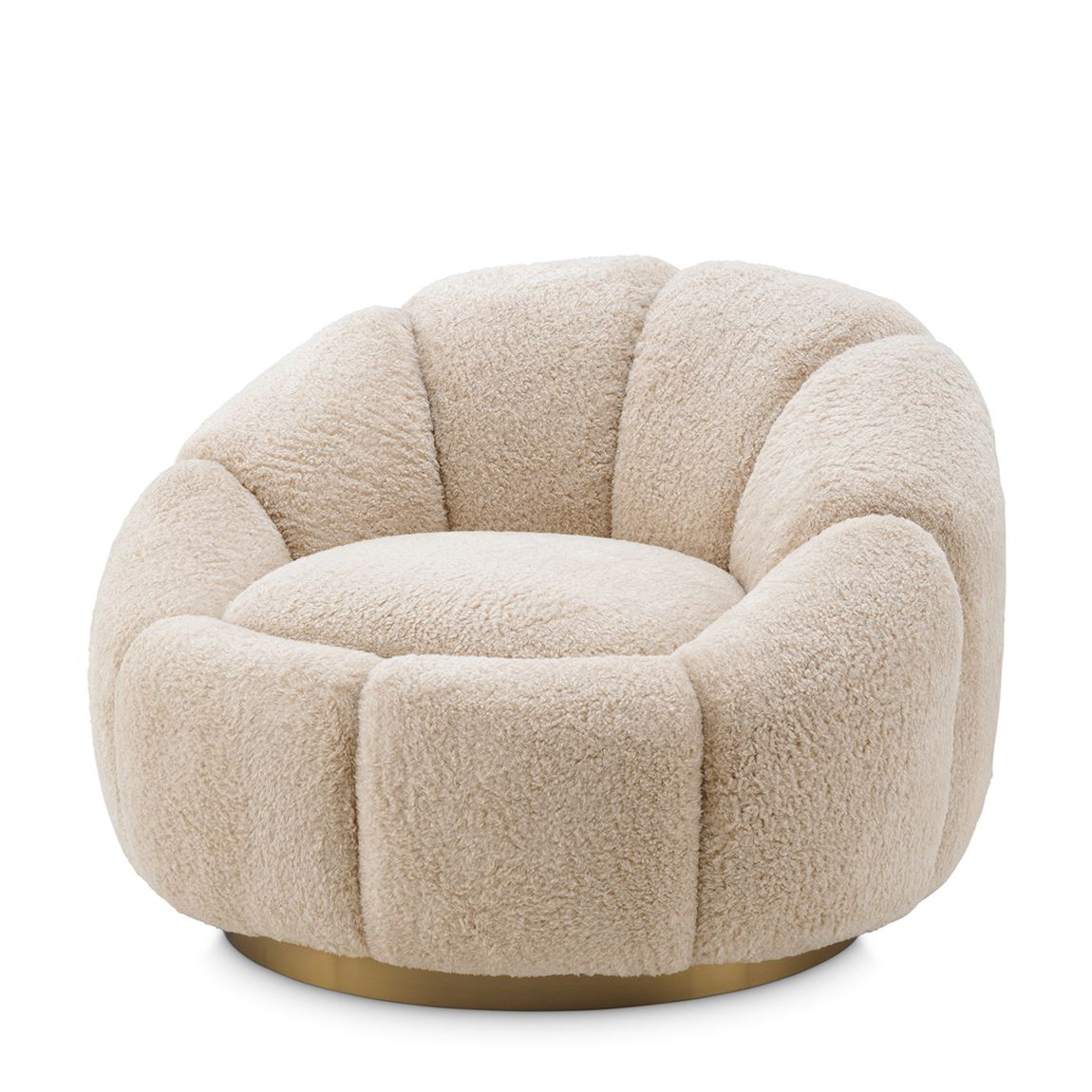 Inger Swivel Chair, Brisbane Cream main product photo