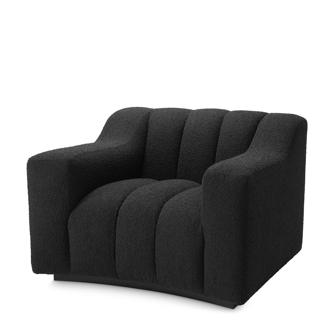 115206 - Chair Kelly bouclé black main product photo