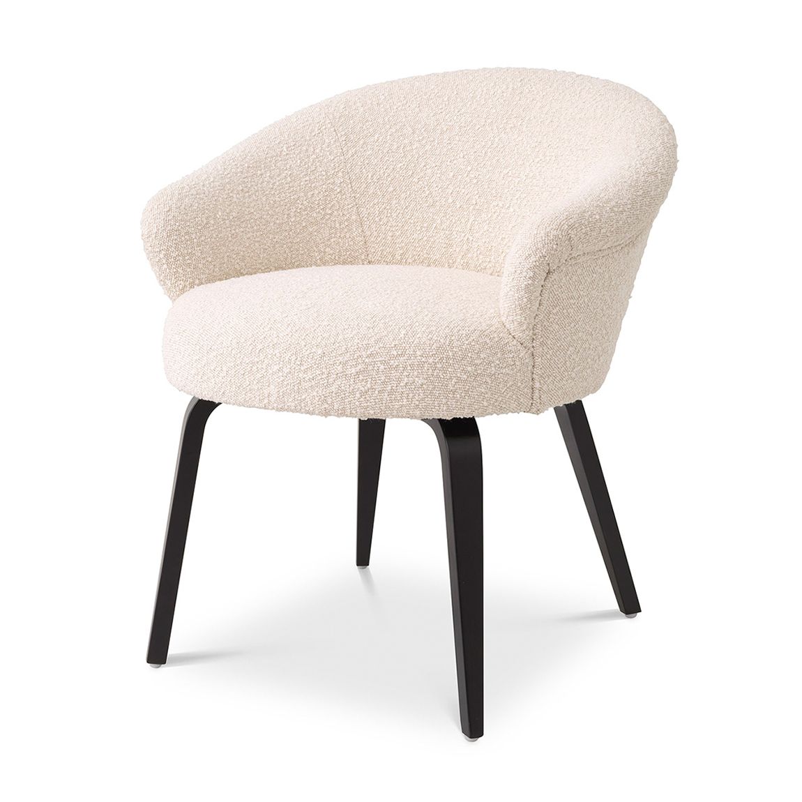 Moretti Dining Chair, Bouclé Cream main product photo