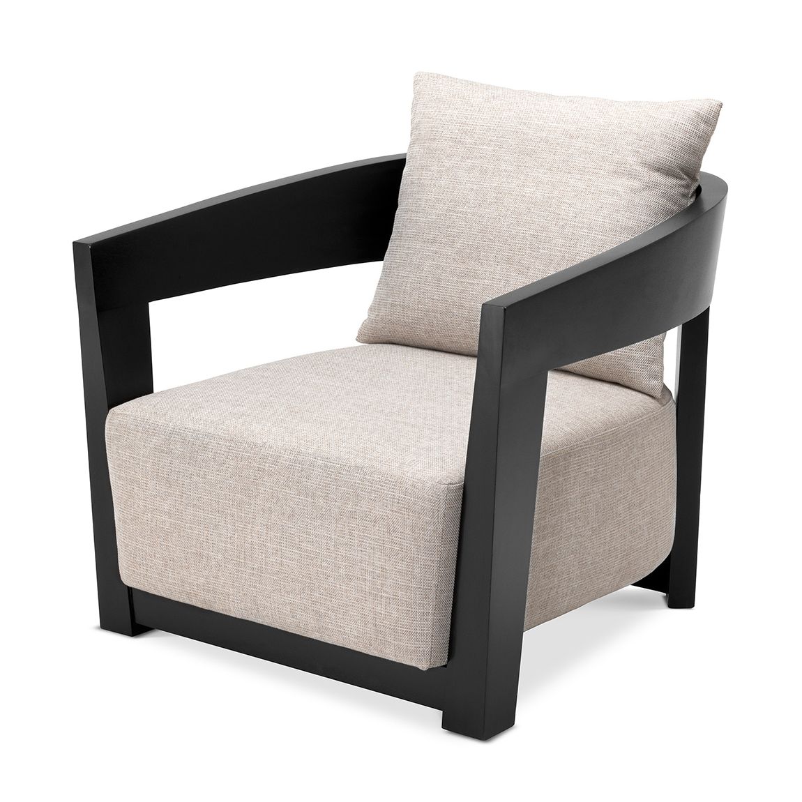109584 - Chair Rubautelli black finish loki natural main product photo