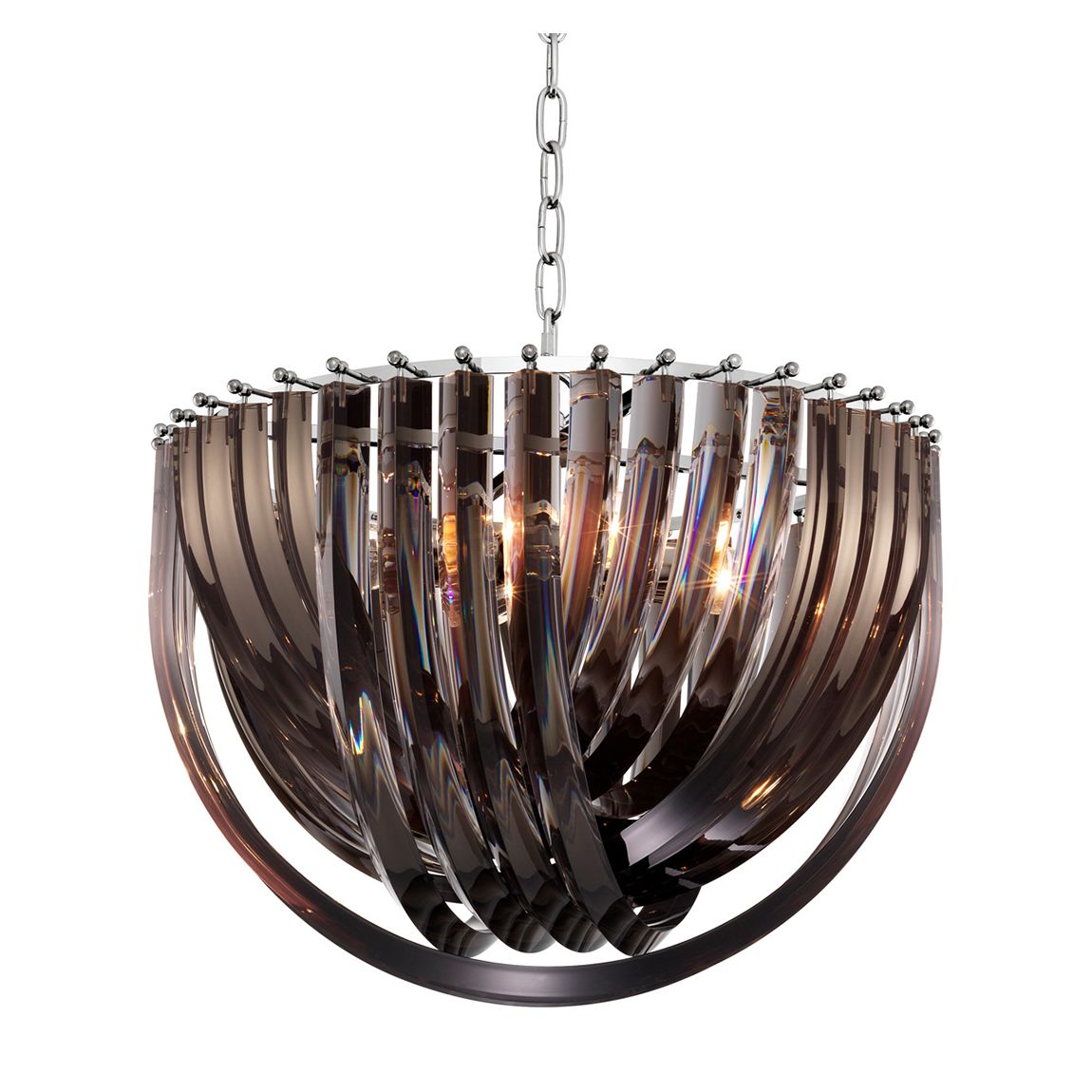 111902 - Chandelier Murano smoke ø 50 x H. 33 cm main product photo