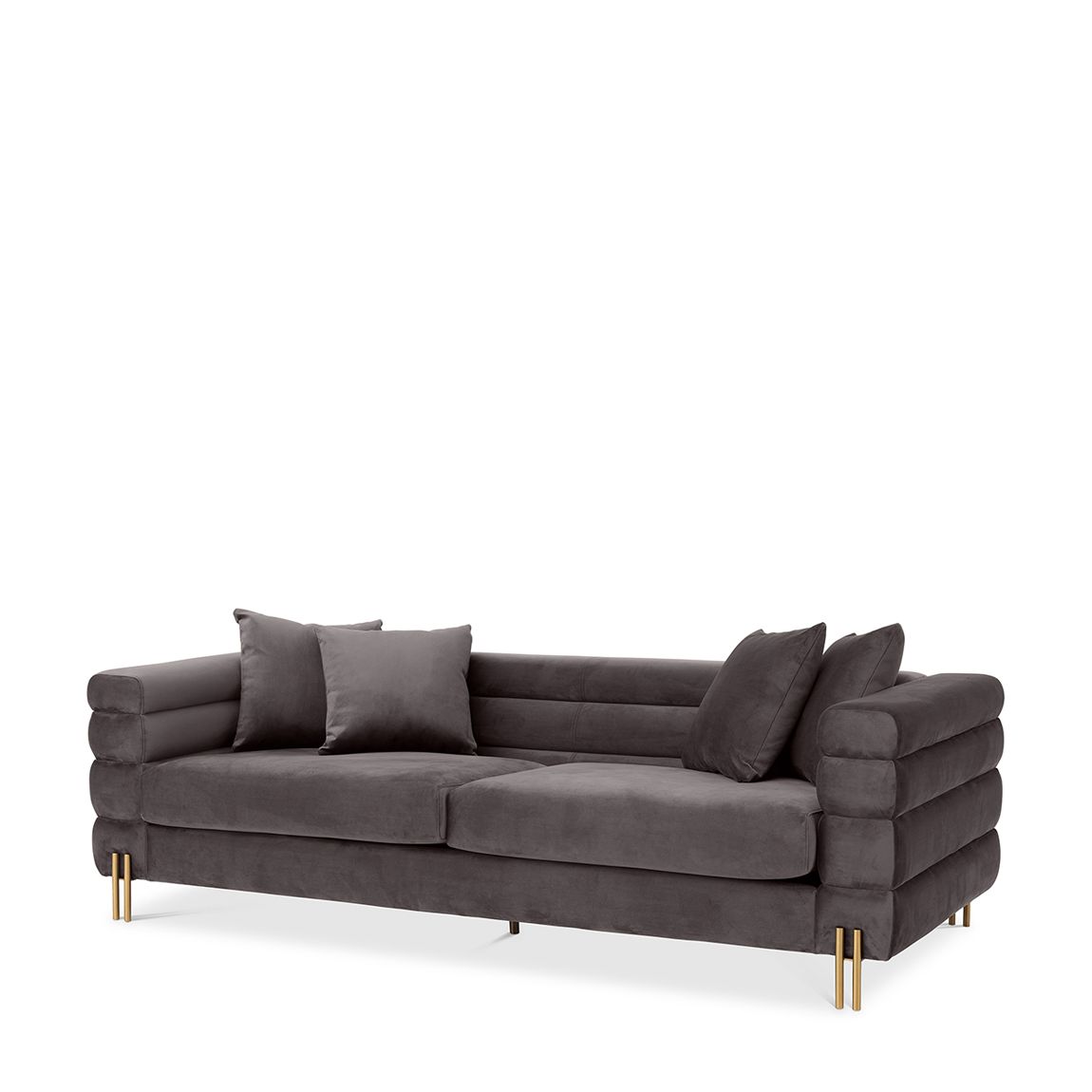 114343 - Sofa York savona grey velvet main product photo