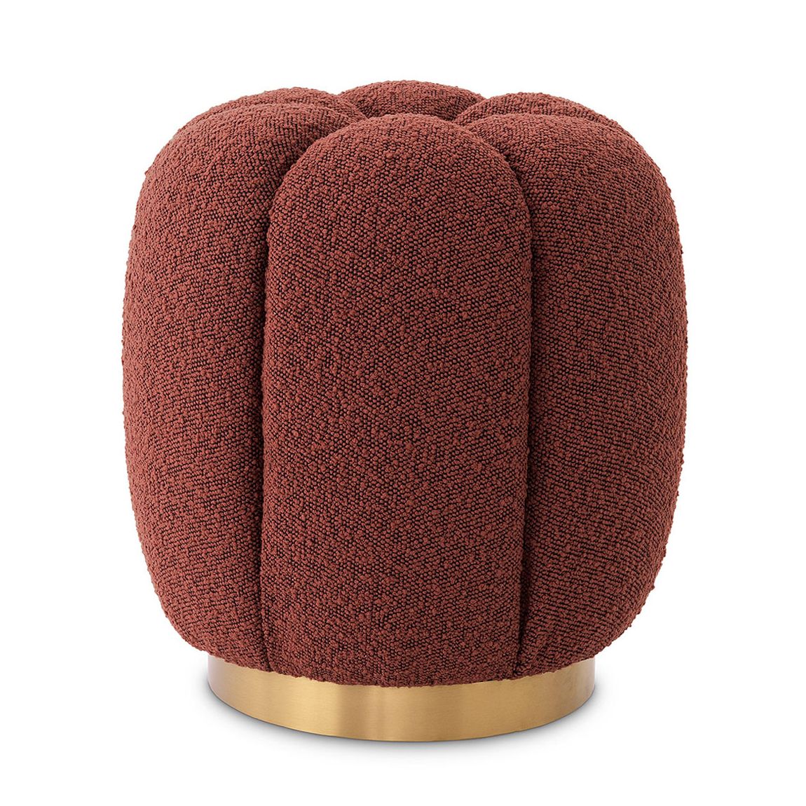 117110 - Stool Orchanic bouclé rouge main product photo