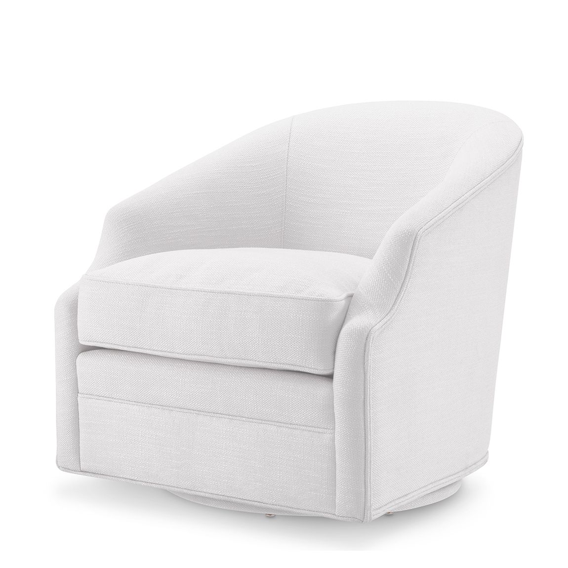 Gustav Swivel Chair, Avalon White main product photo