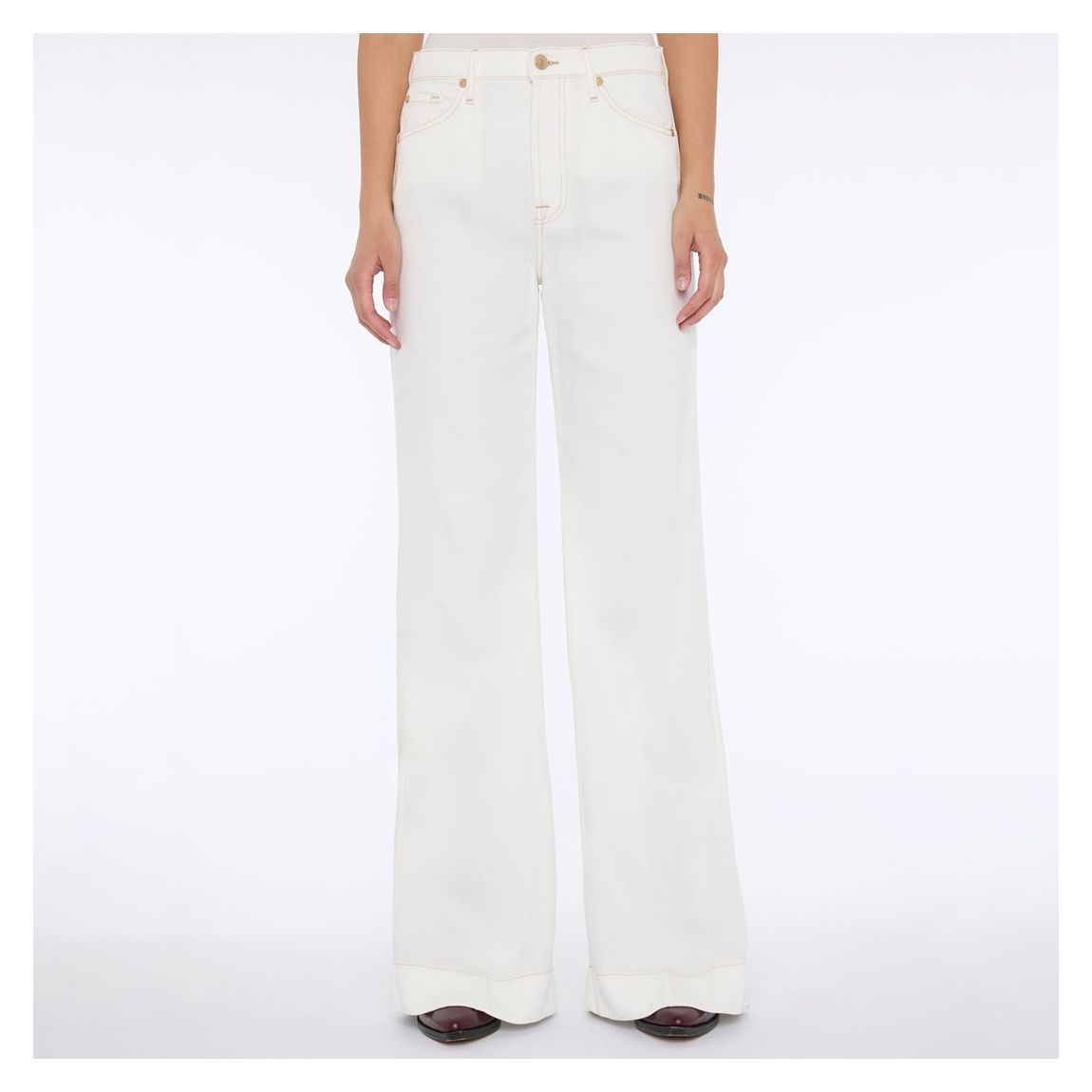 White Modern Dojo Tailorless Jeans main product photo