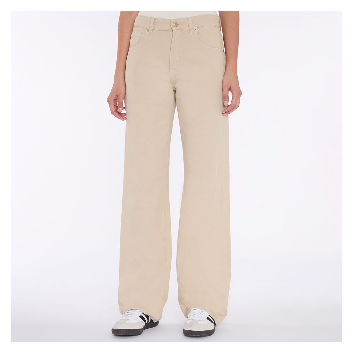 Beige Wide Leg Tess Trouser main product photo
