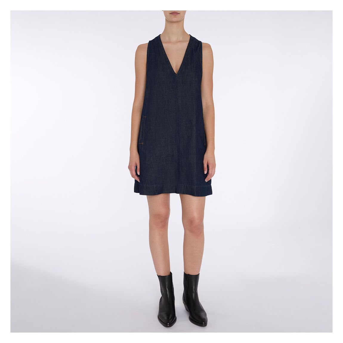 Indigo V-Neck Dress main product photo