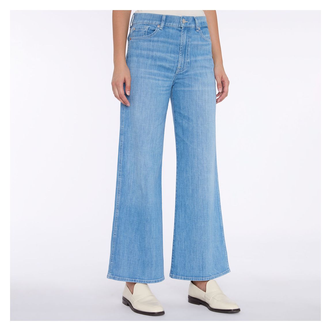 Light Blue Wide Leg Jeans main product photo