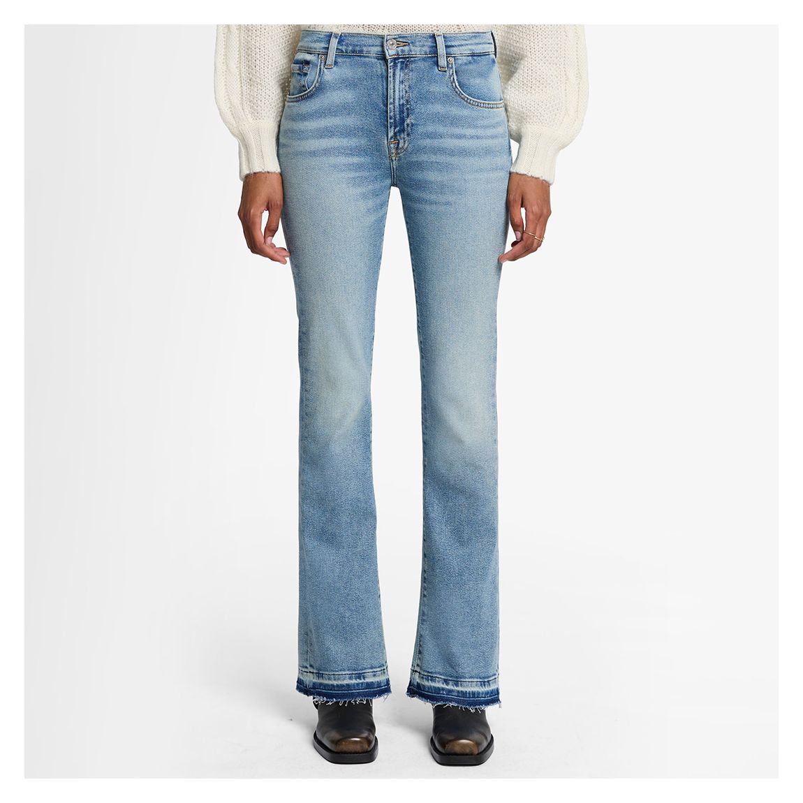 Blue Bootcut Tailorless Amuse Me Jeans main product photo