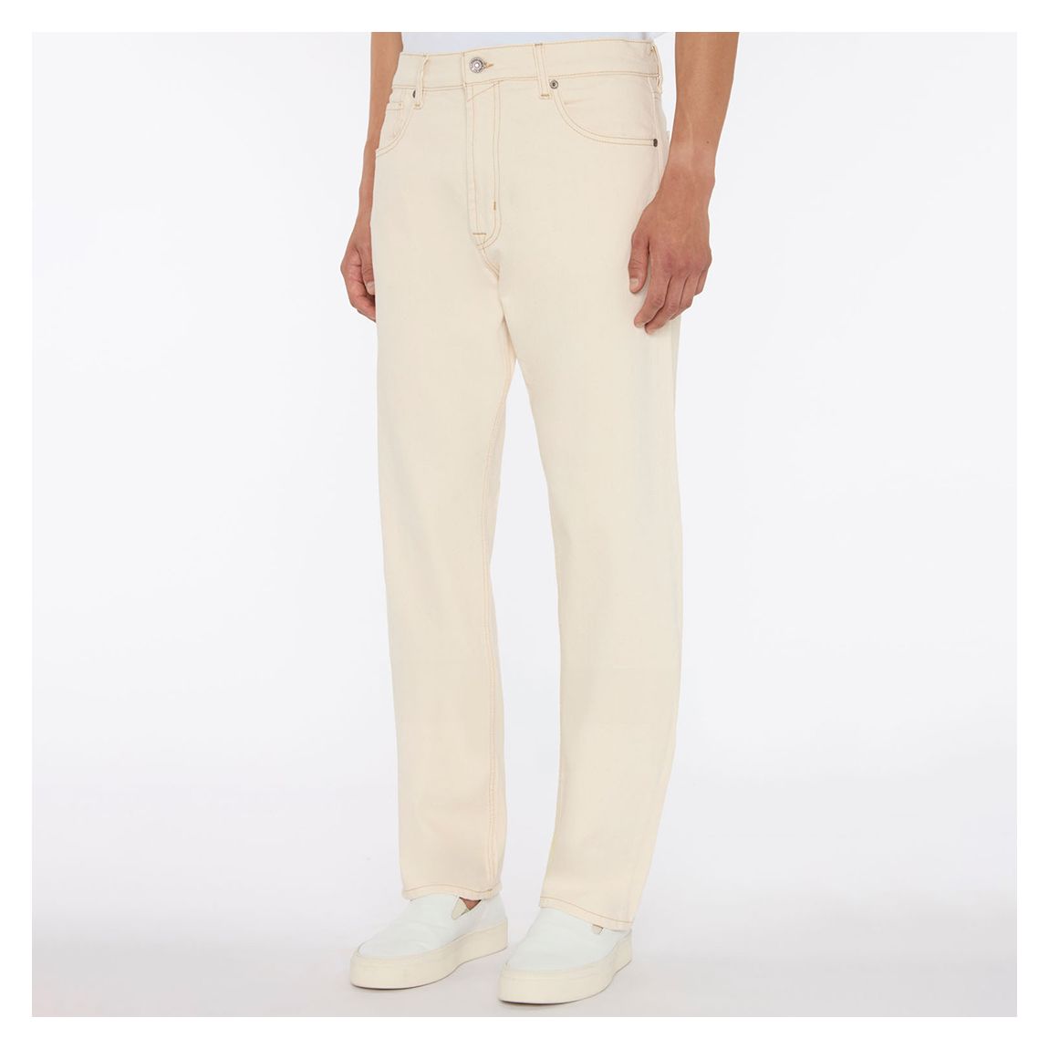 Cream Modern Straight Repose jeans main product photo