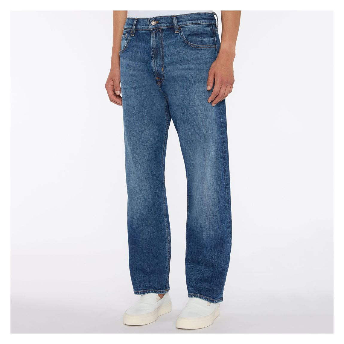 Dark Blue Modern Straight Revival Jeans main product photo