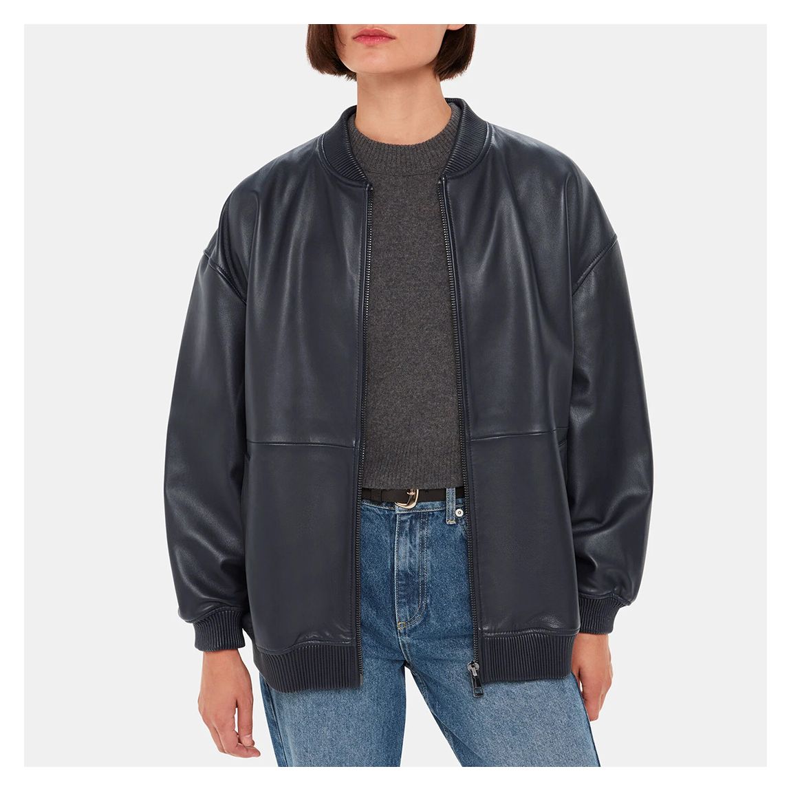003037571 90 Erin Leather Bomber - 90 main product photo