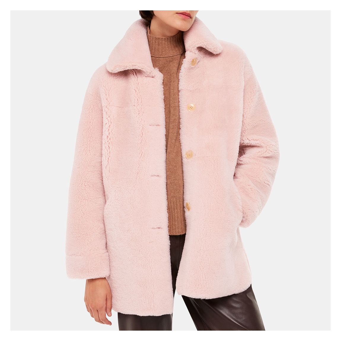 003037672 58 Mia Shearling Coat - 58 main product photo