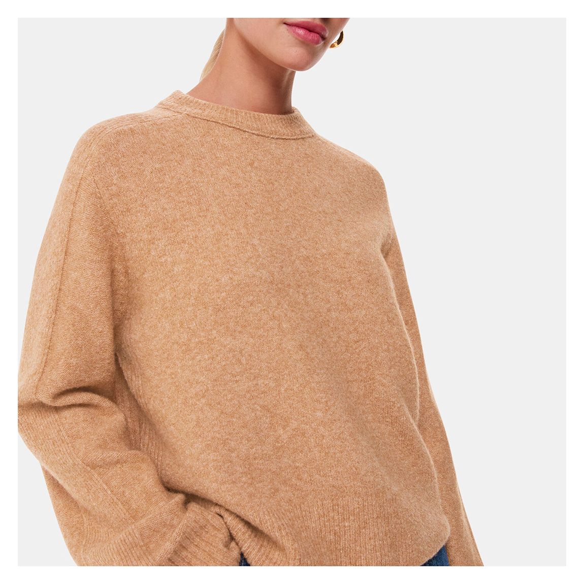 Camel Alana Wool Mix Crew Jumper main product photo