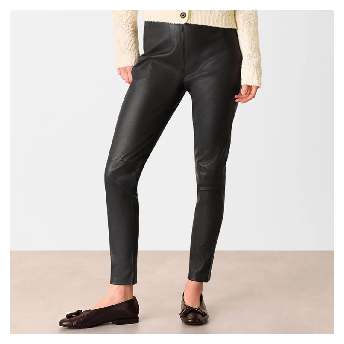 008033815 01 Stretch Leather Legging - 01 main product photo