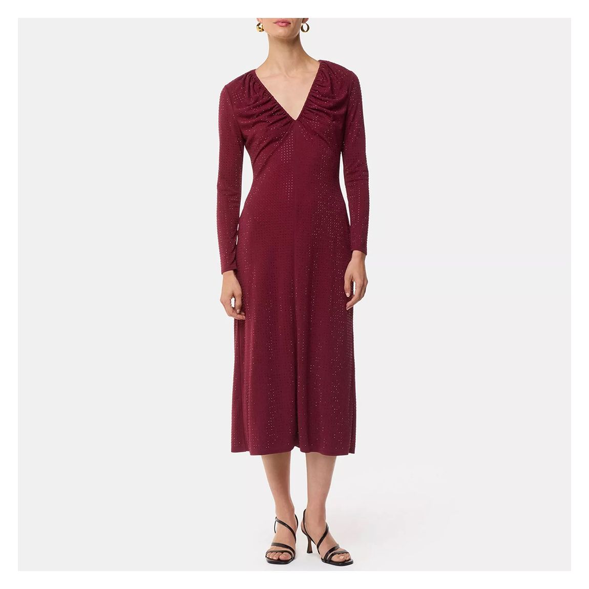 004039546 75 JL: Hotfix V-Neck Midi Dress - 75 main product photo