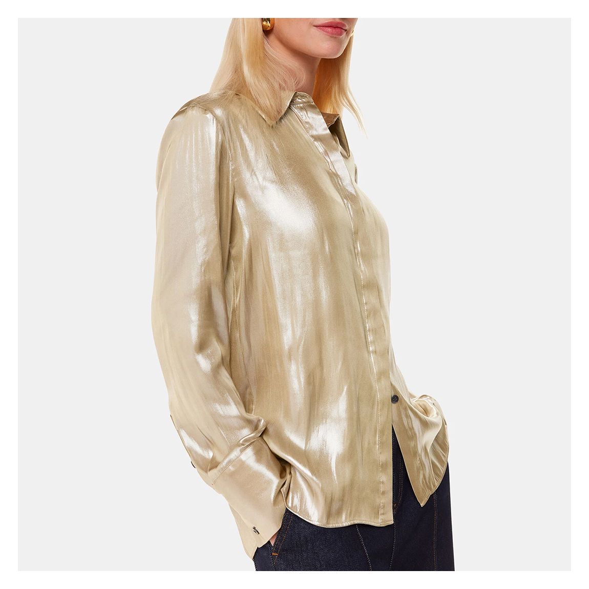 Gold Lucie Metallic Shirt main product photo