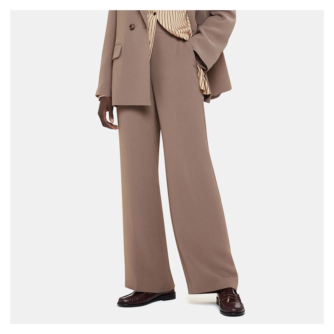 Taupe Full Length Trousers main product photo