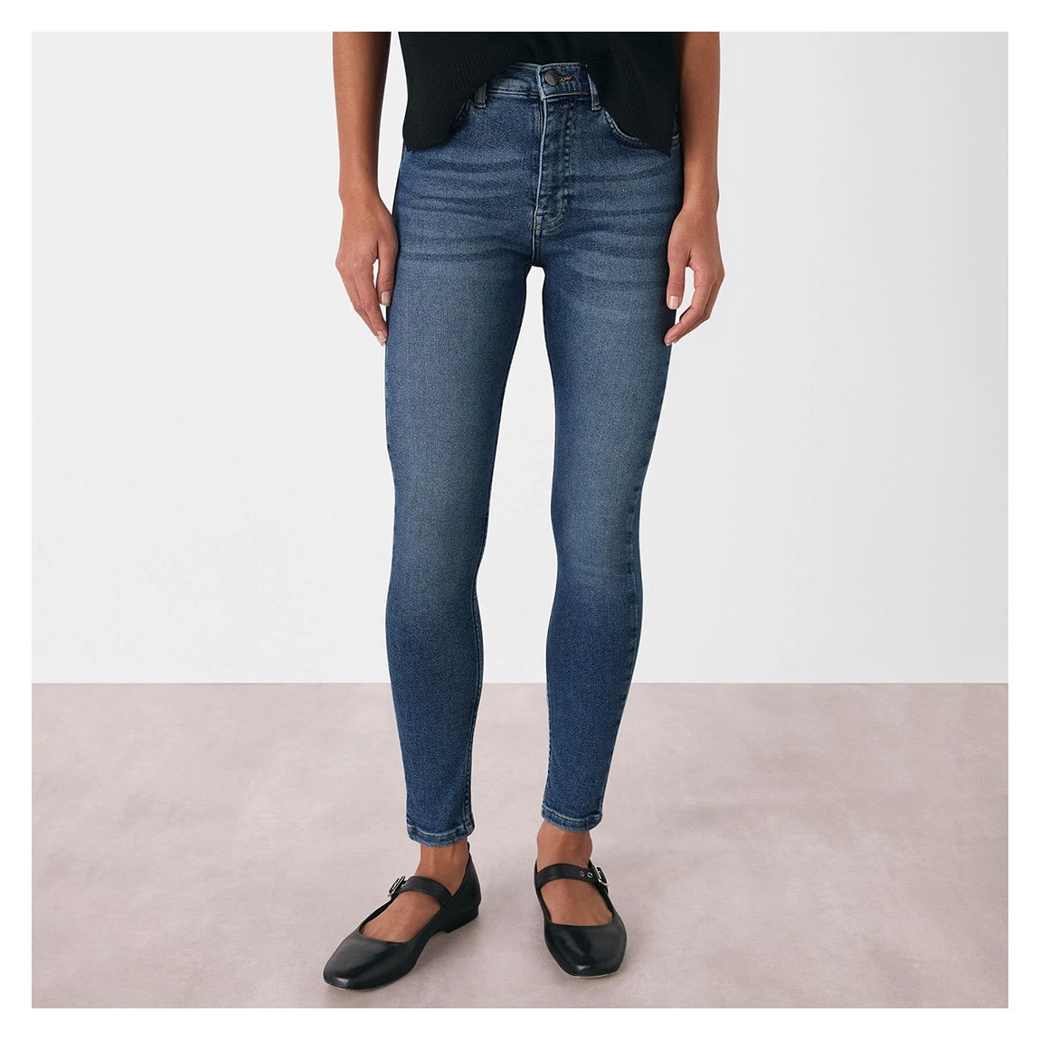 Blue Stretch Sculpted Stretch Skinny Jeans main product photo