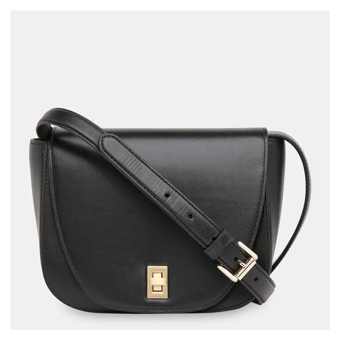 Black Carlota Turnlock Satchel main product photo