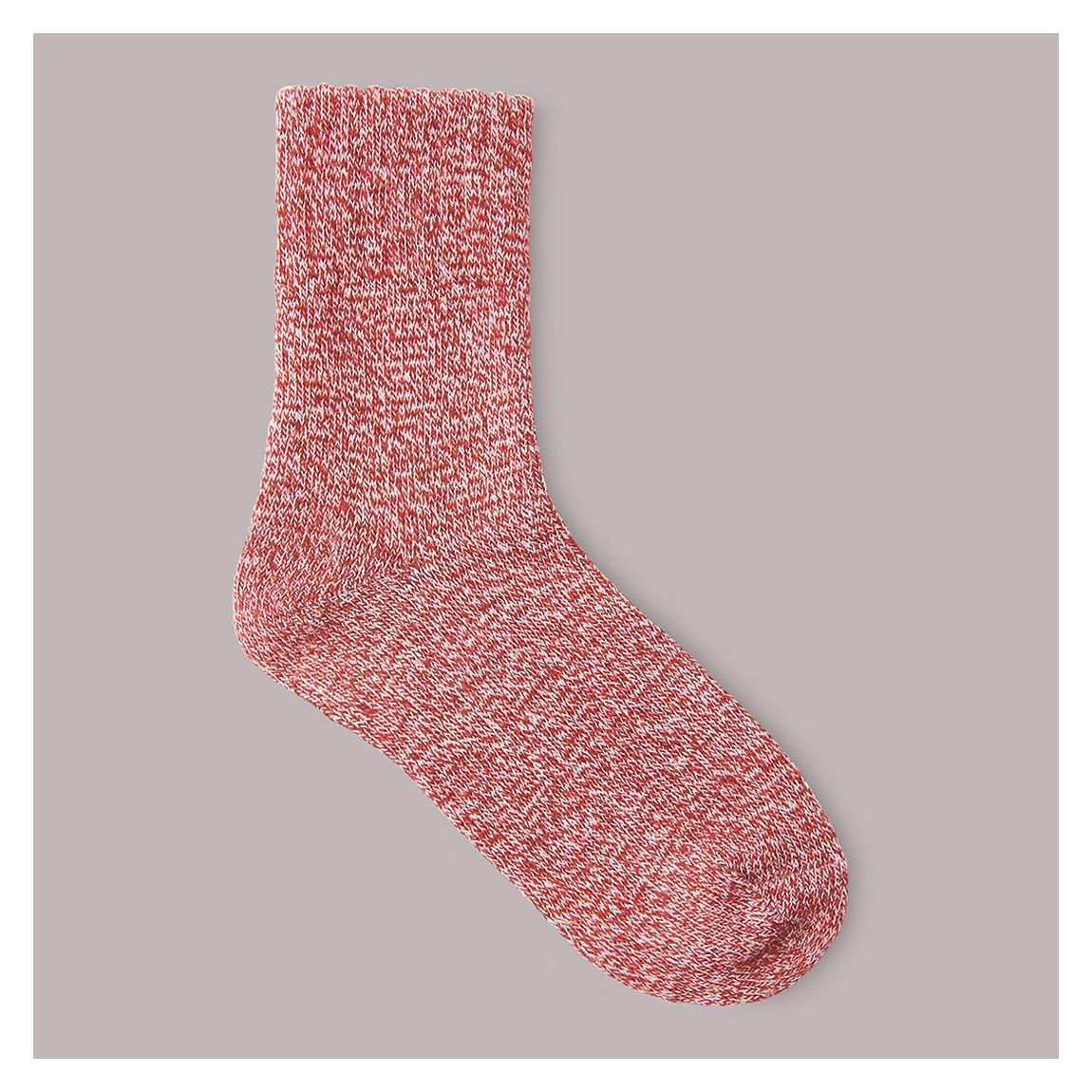 Red Chunky Marl Socks main product photo