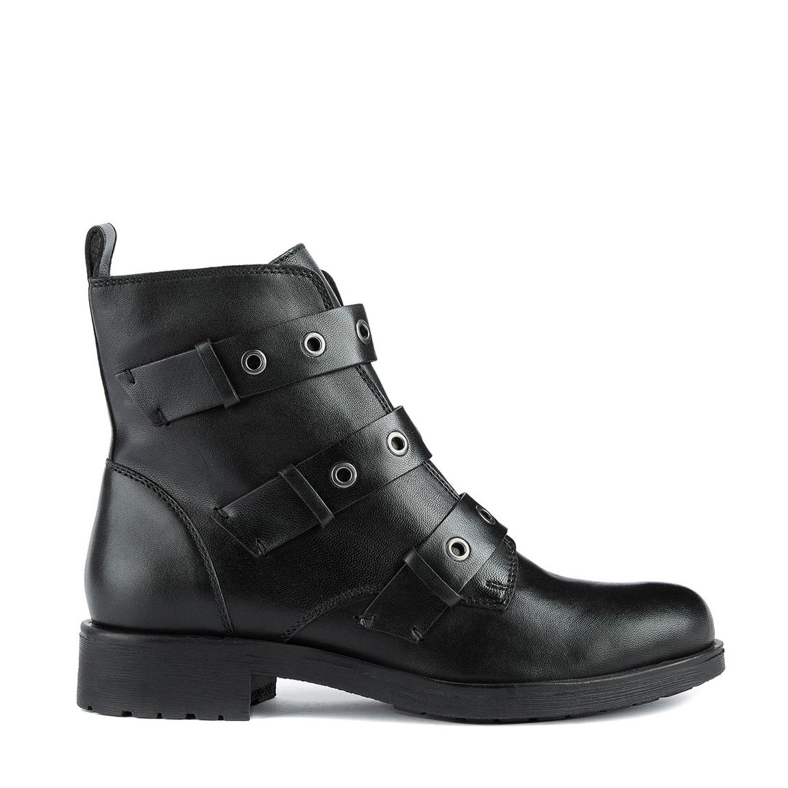 Black Leather Rawelle Ankle Boot main product photo