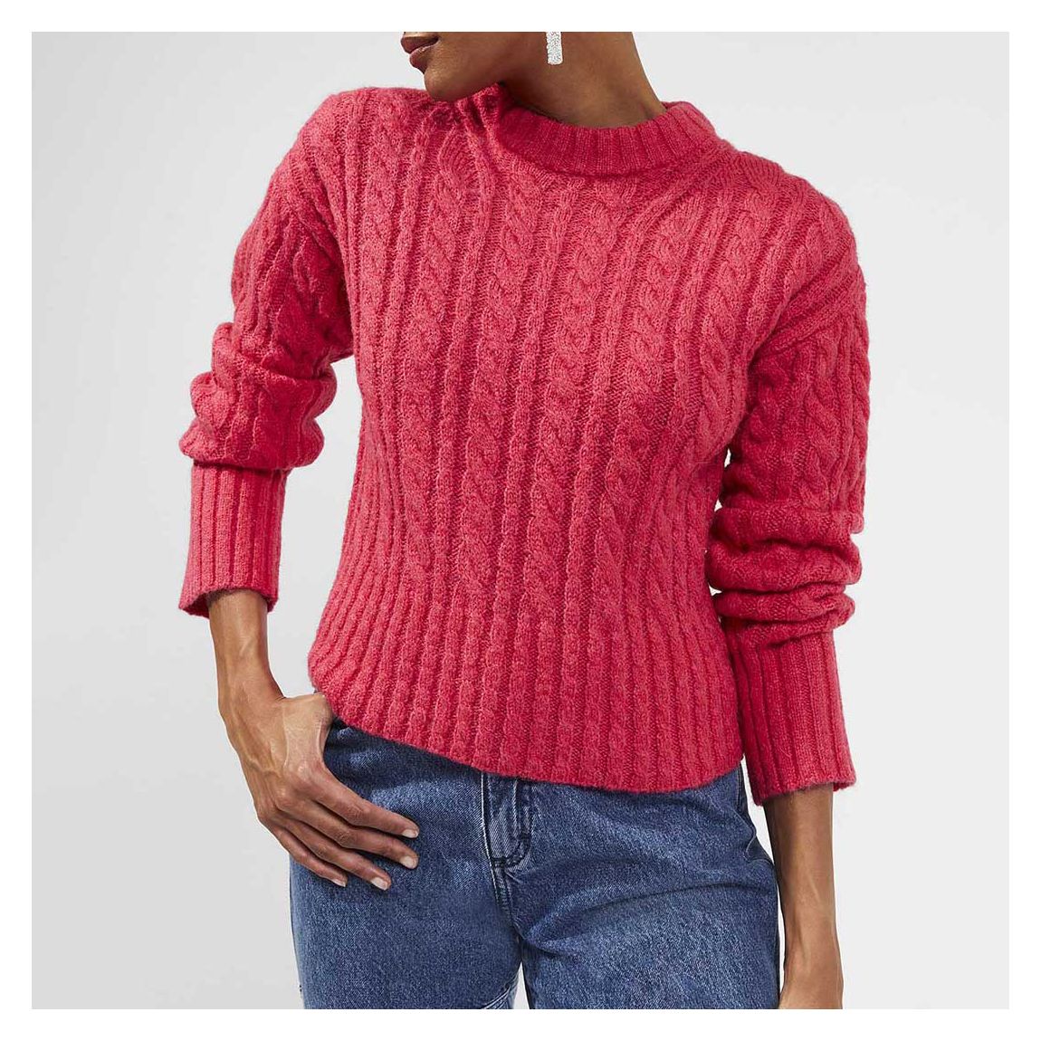 Rasberry Jacqueline Crew Jumper main product photo