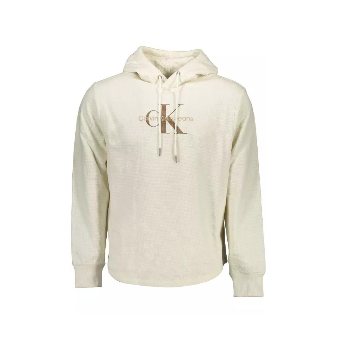Waffle Knit Hoodie J30J300337 - White Sweaters main product photo