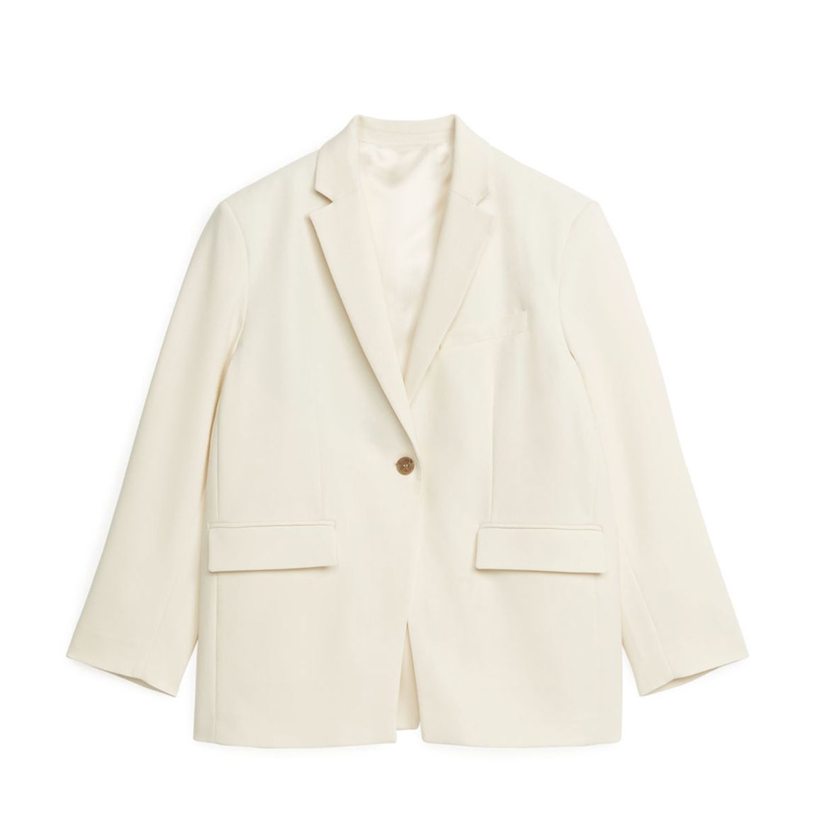 White Crossover Detail Blazer main product photo