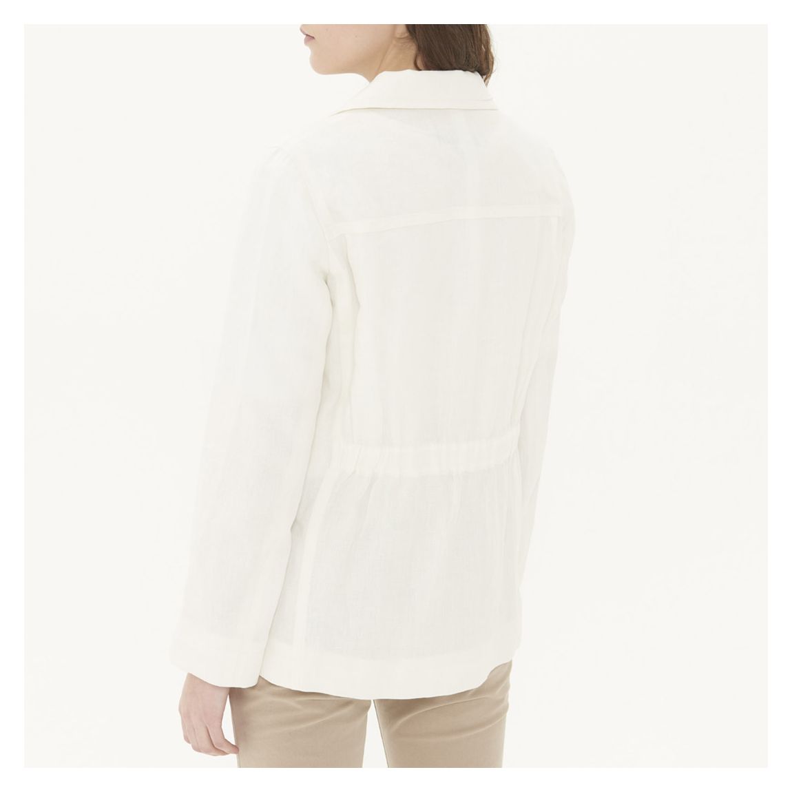 Ecru Linen Suit Jacket main product photo