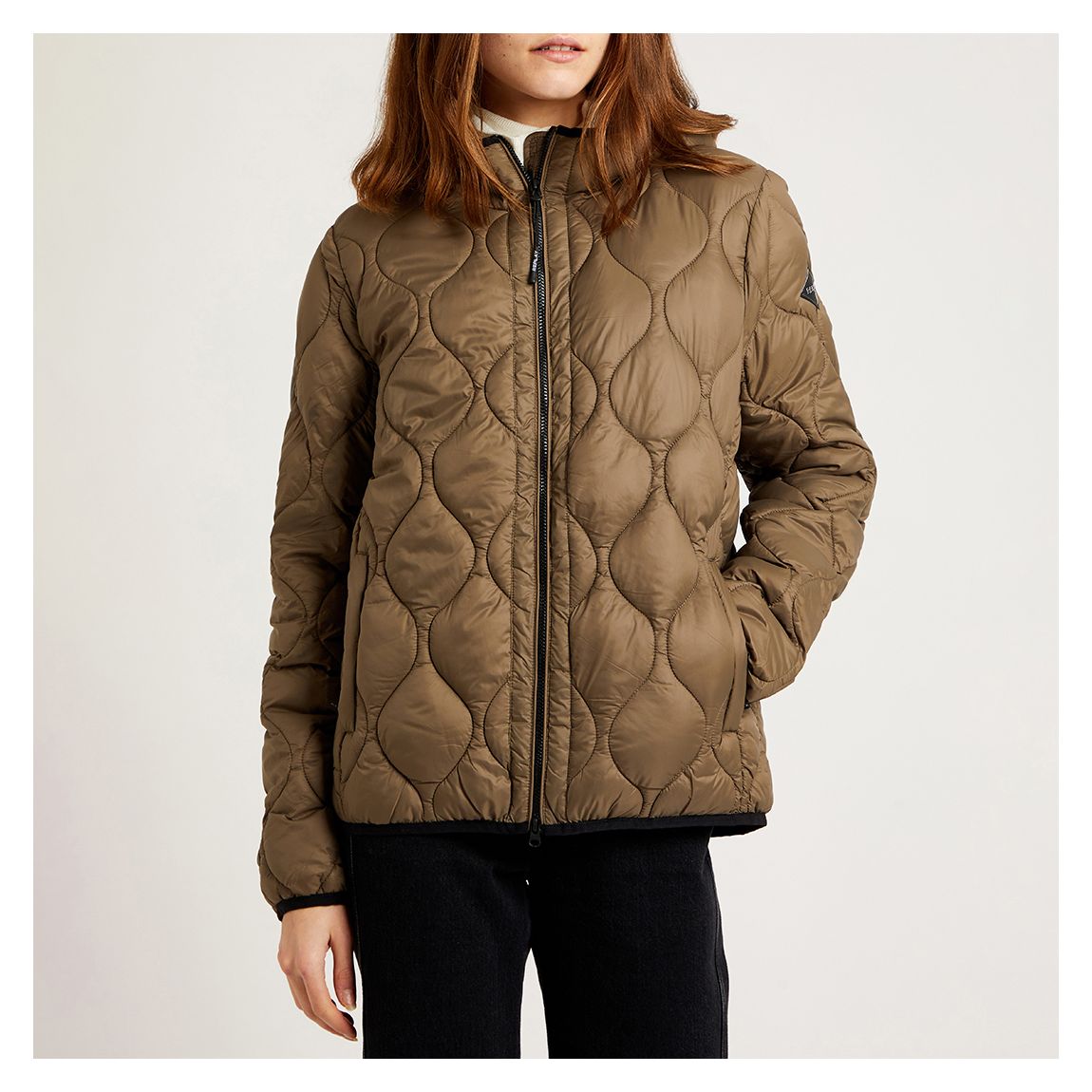 Khaki Padded Jacket main product photo
