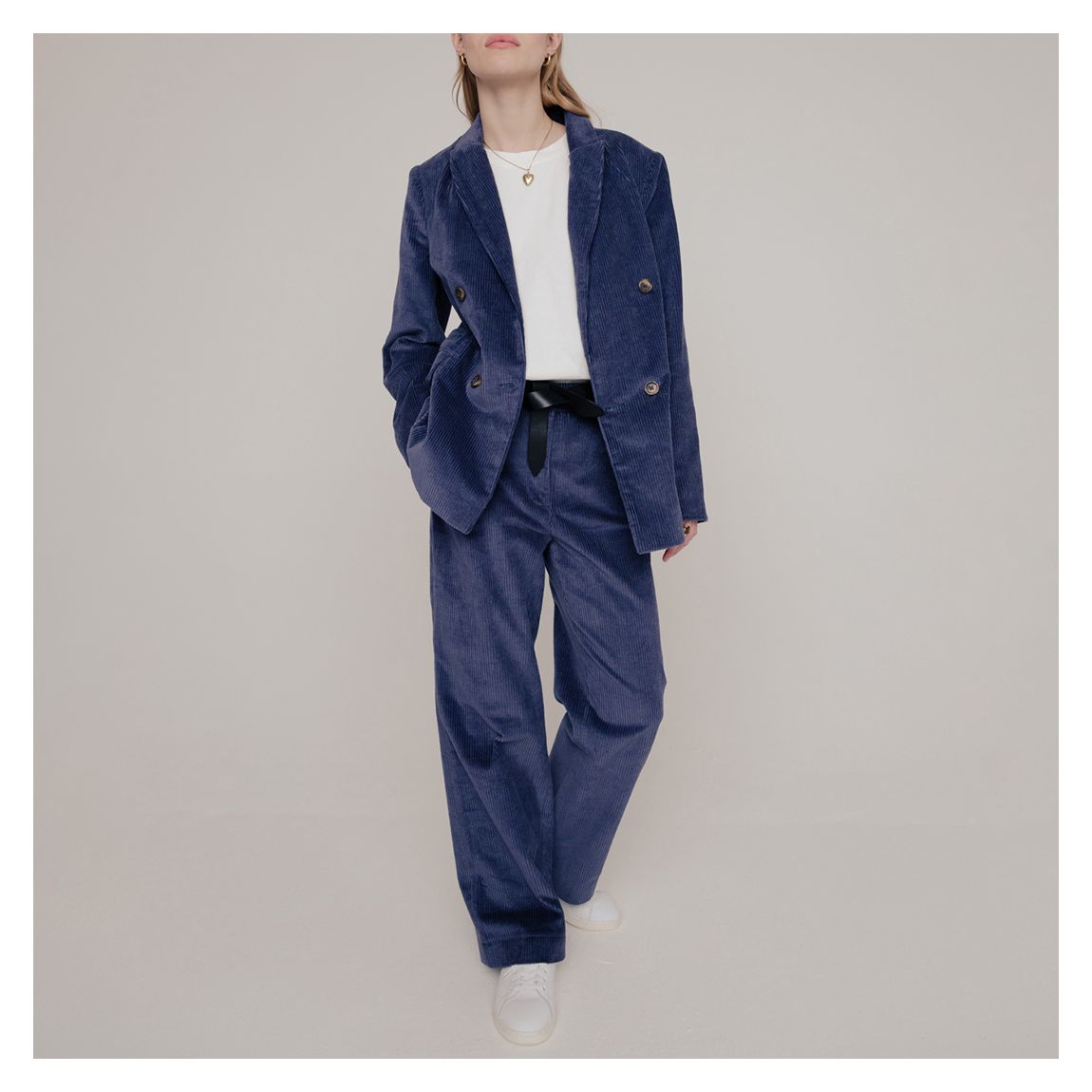 Blue Corduro Juno Jacket English main product photo