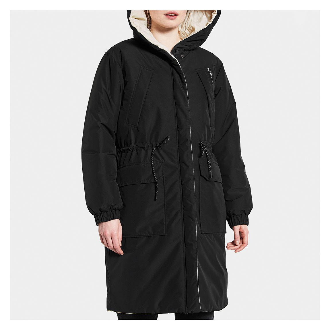 Black/White Anna Reversible Parka main product photo