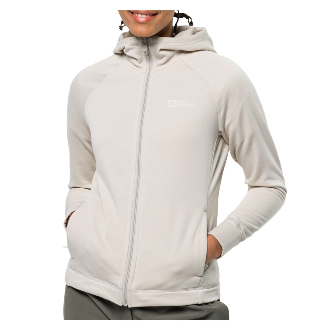 Ivory Hooded Logo Jacket main product photo