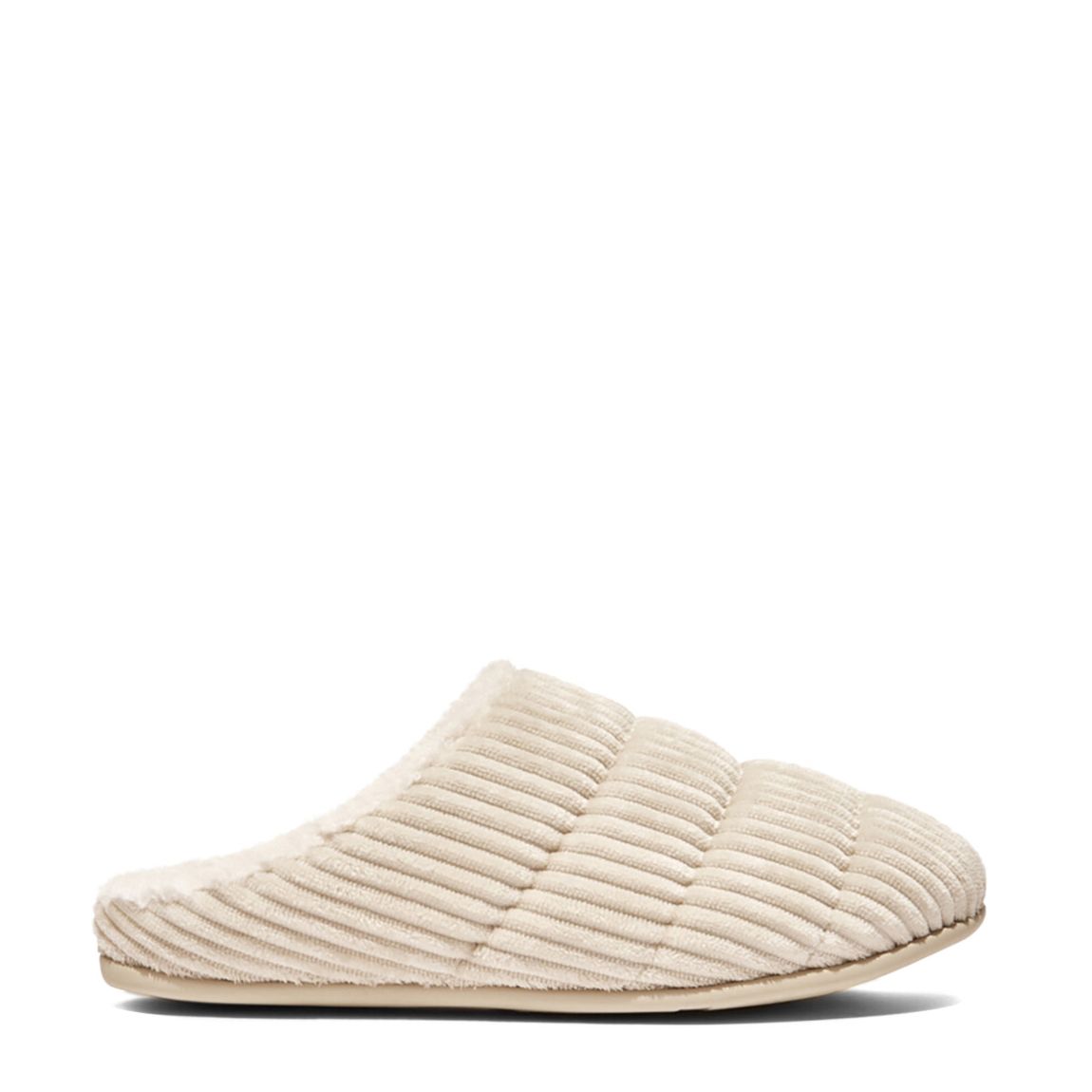 Ivory Chrissie Corduroy Slippers main product photo