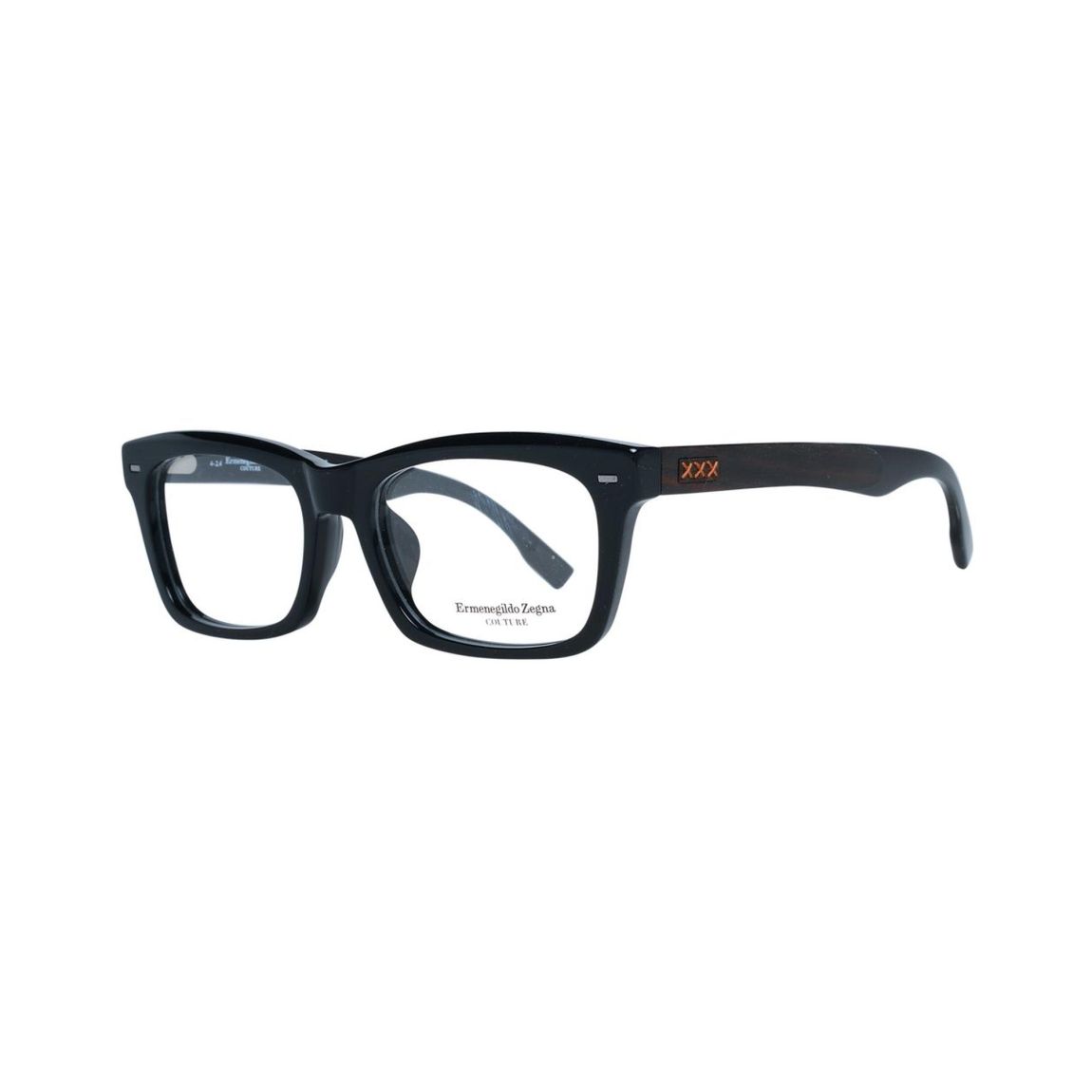 Couture Eyeglasses Wood Temple - Black Frames For main product photo