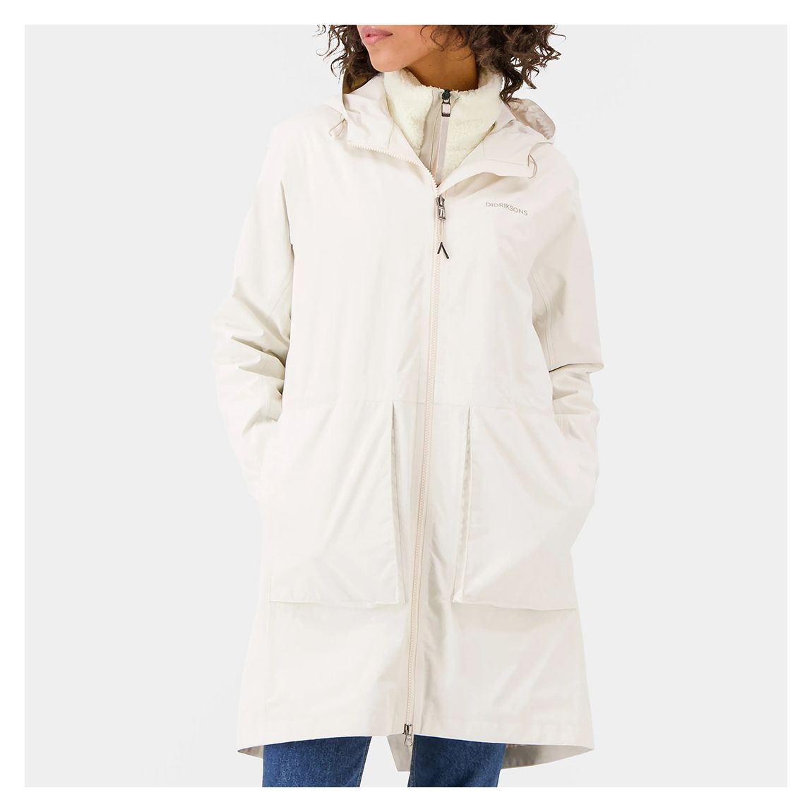 Cream Waterproof Bella Parka main product photo