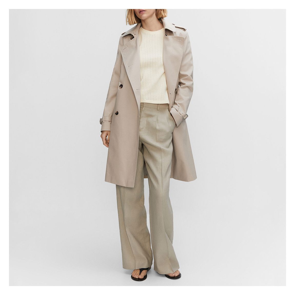 Stone Cotton Poplin Trench main product photo