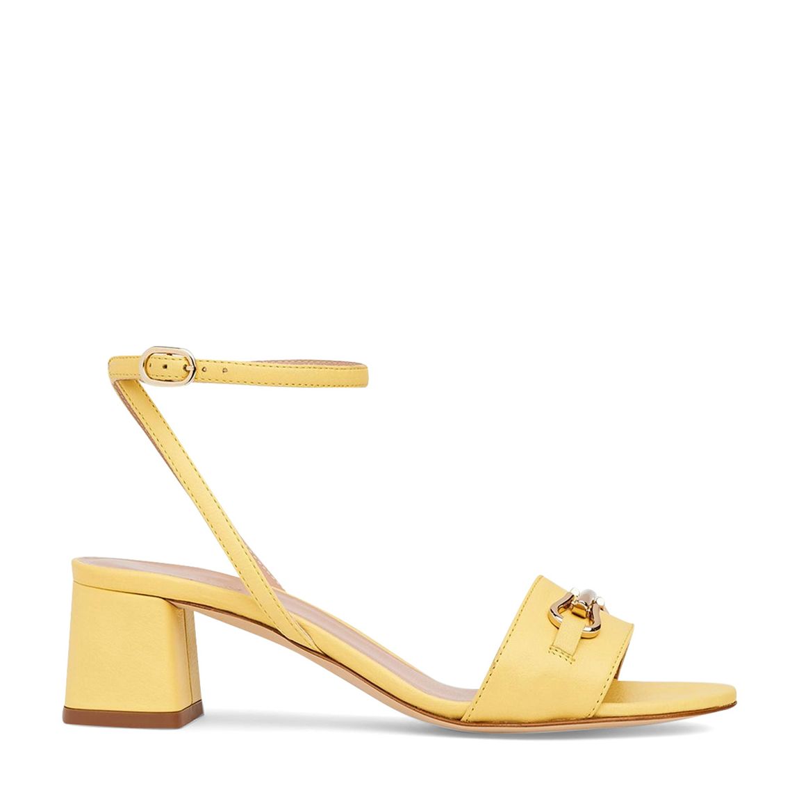 Yellow Grained Leather Naomi Sandals main product photo
