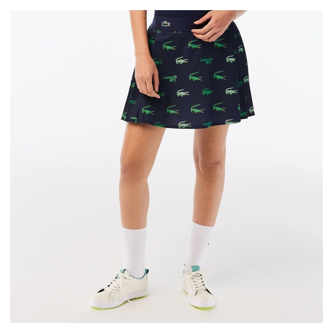 Navy/Green Crocodile Pattern Skirt main product photo