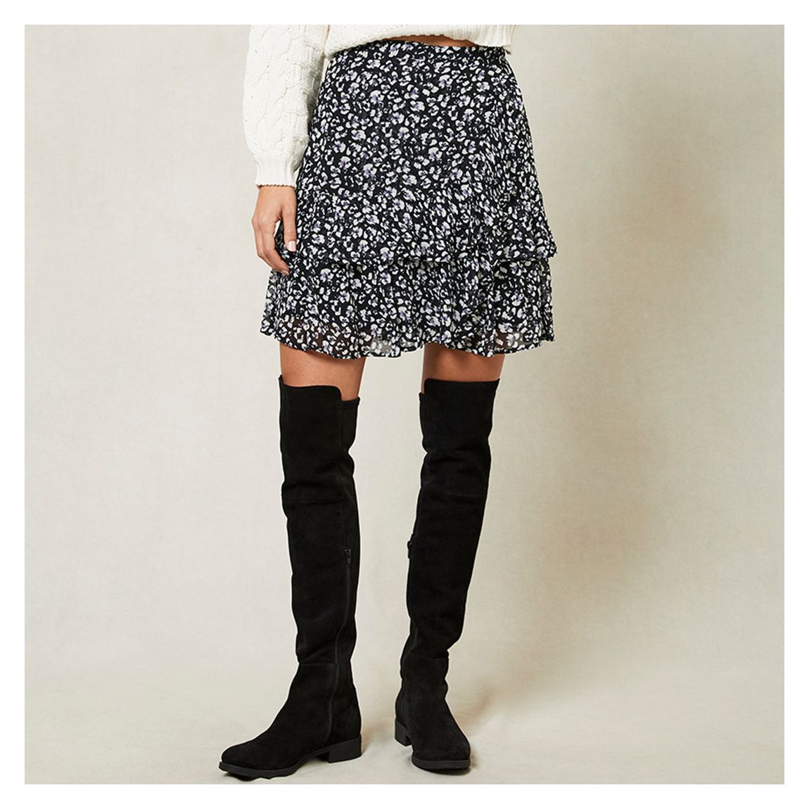 Marie Animal Print Mini Skirt main product photo