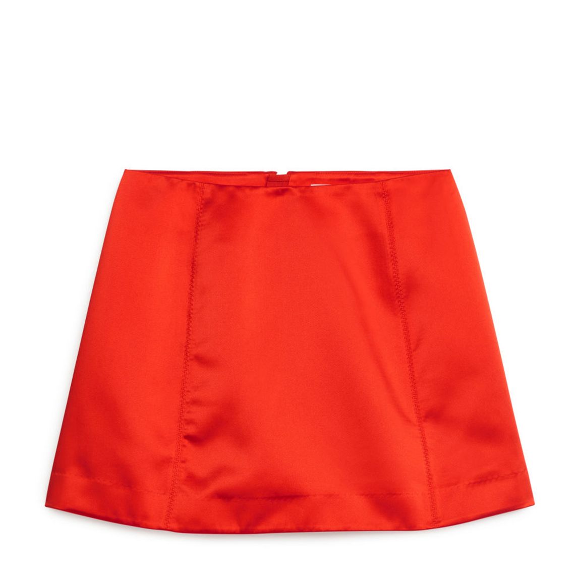 Orange Satin Mini Skirt main product photo