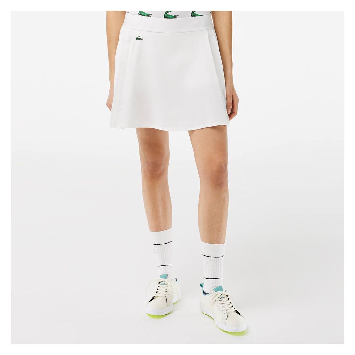 White Branded Tennis Skirt main product photo