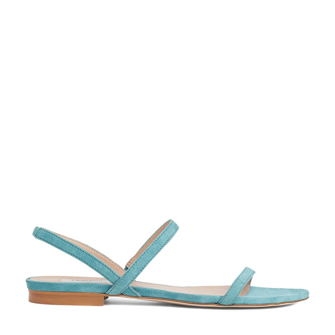 Light Blue Suede River Flat Sandals main product photo