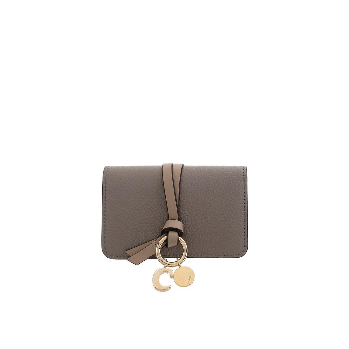 Alphabet Compact Wallet Key Ring Wo - Gray main product photo