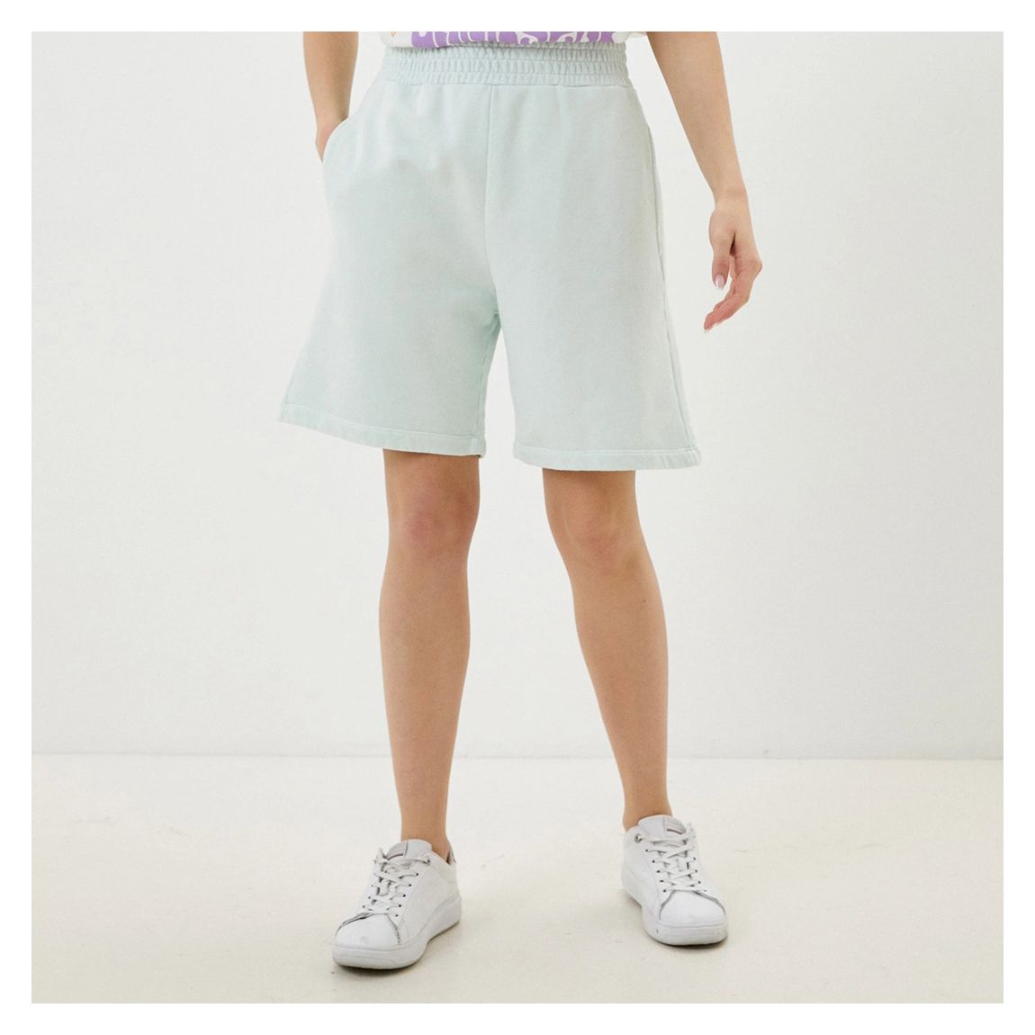 Sage Cotton Bermuda Shorts main product photo