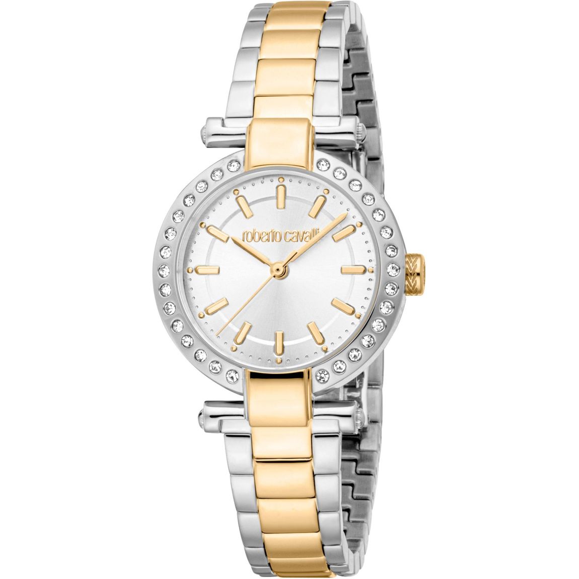 Crystal Accented TwoTone Bracelet Watch Wo - Yellow Watches main product photo
