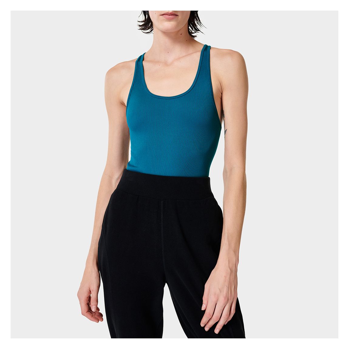 BLUE Spring Seamless Tank Top - Cascade Blue main product photo