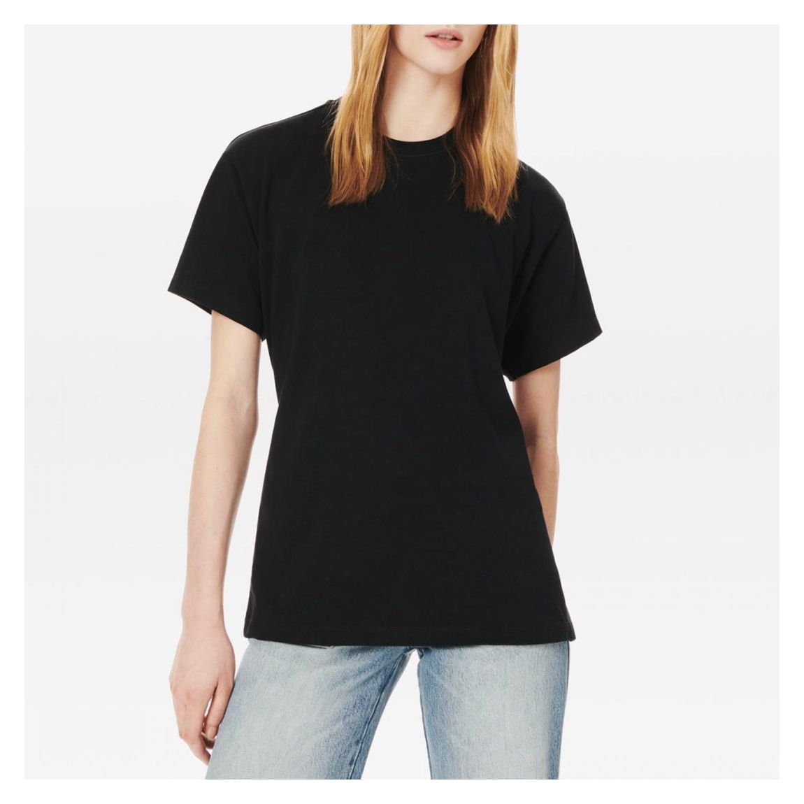 Black Twist Back Cotton T-Shirt main product photo
