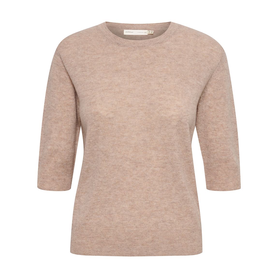 Beige Monika Cashmere Blend Knit Top main product photo